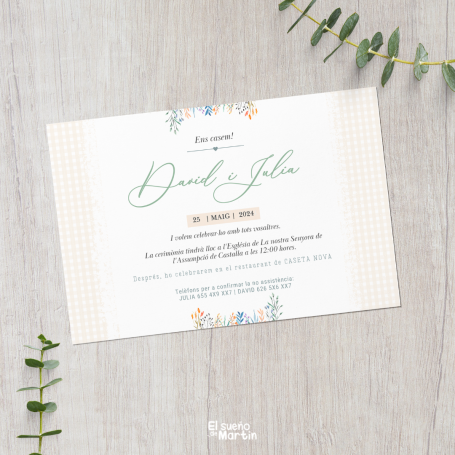 Invitación de boda